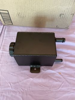 Universal Aluminum power steering overflow expansion tank