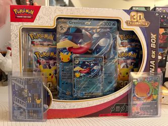 Pokémon TCG: 30th Celebration Greninja ex Box w/two AR cards