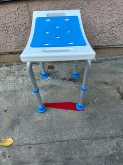 Adjustable Bath Shower Stool with Non-Slip Feet
