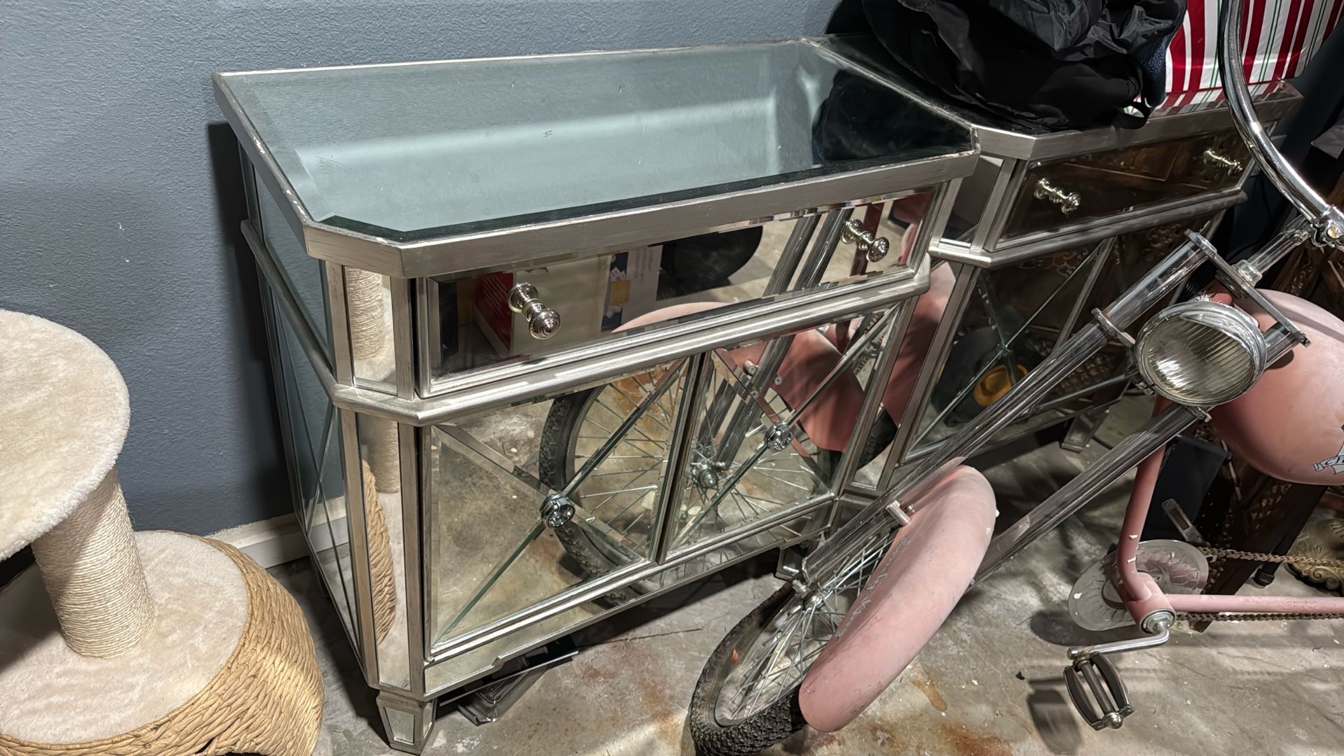 Mirrored End Tables