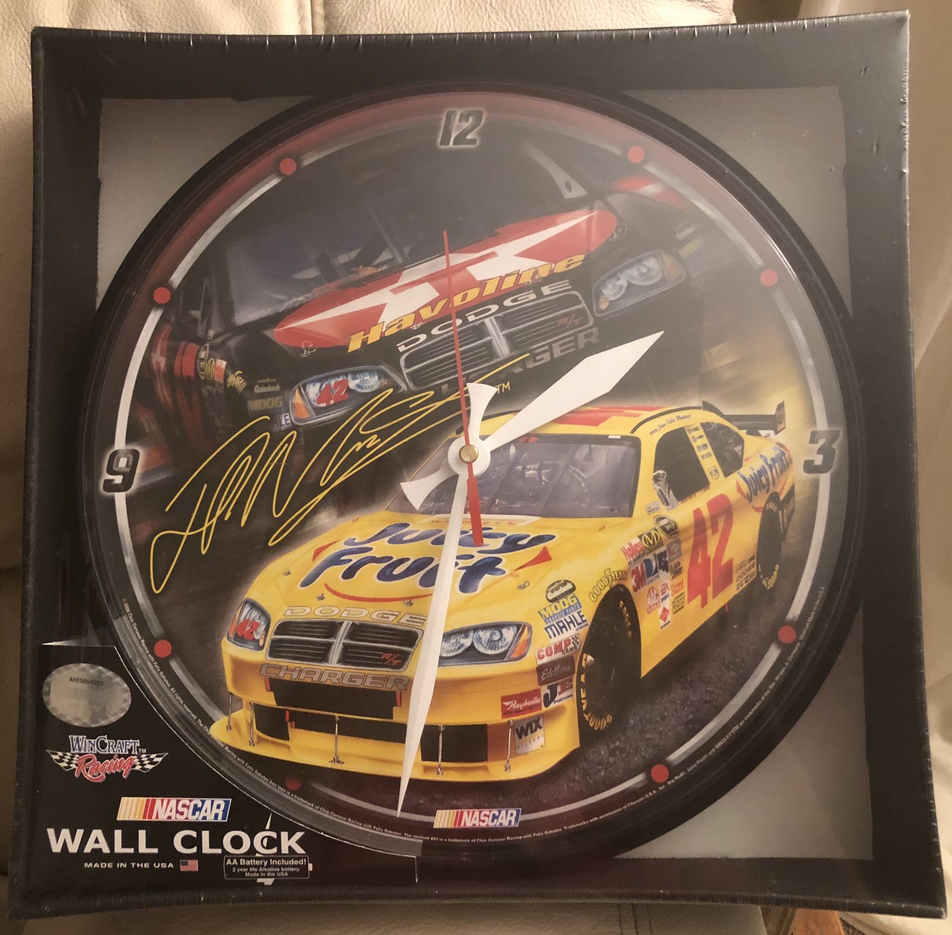 Nascar Wall Clock