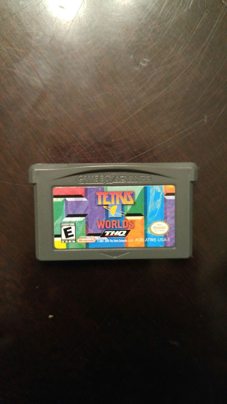 Nintendo Ds lite or game boy advance Tetris Worlds game