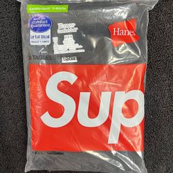 Supreme Hanes Cotton Comfort Soft T-Shirt (3 Pack) 'Black'