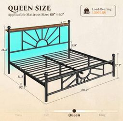 Queen size bed frame