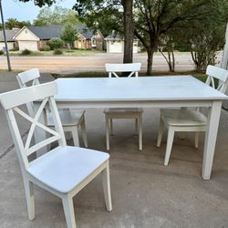 Dining Table + Four Chairs