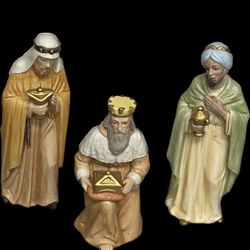 Home interiors vintage 5599 Porcelain The Three Kings Nativity Figurines