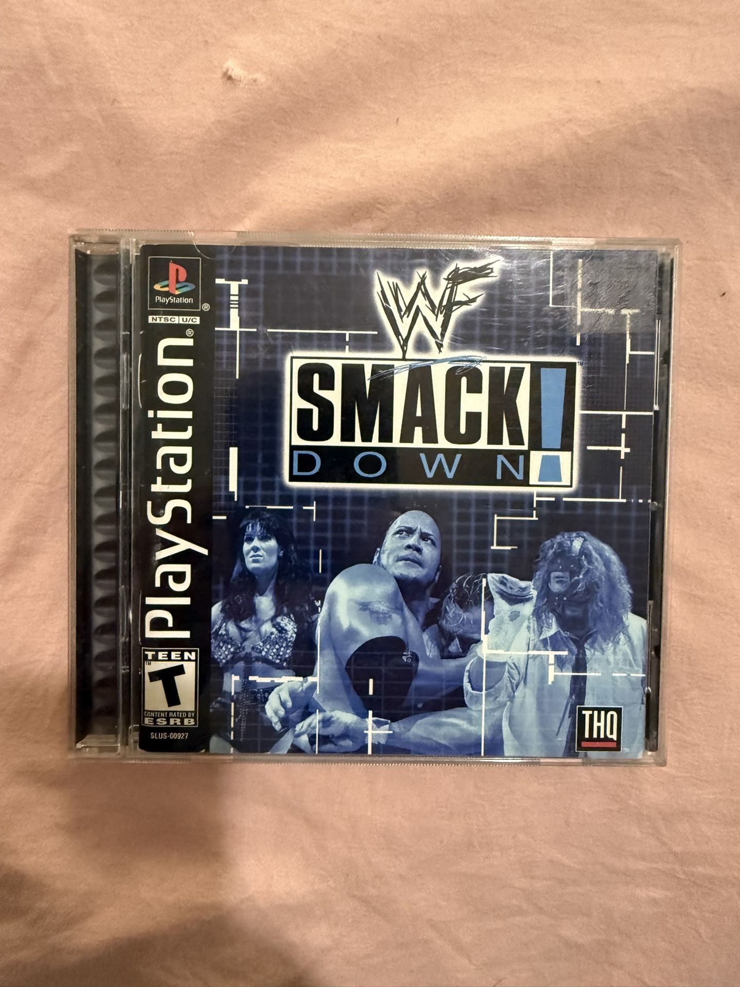 WWF SmackDown (Sony PlayStation 1, 2000) PS1 Complete CIB W/ Manual Black Label