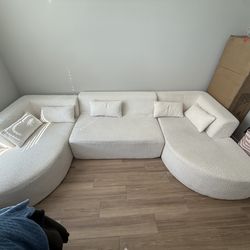 Small white couch
