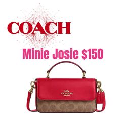 COACH MINIE JOSIE NEW ❤️❤️❤️FIRM PRICE 