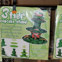 *NEW 3- Ninja Turtle 3 tier cupcake stands 