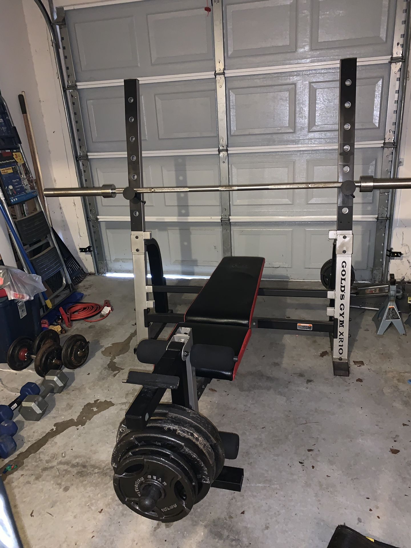 A weight bench
