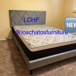 Full Size Bed Frame With Mattress 