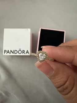 Pandora Heart Promise Ring size 7 1/2