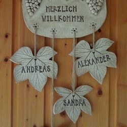 Clay Family Name Sign