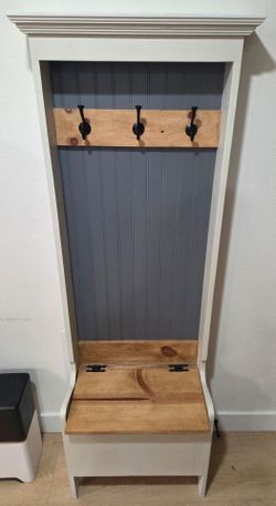 Entry way bench/coat hanger