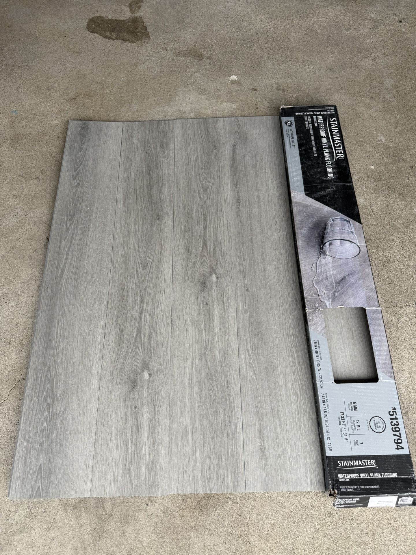 STAINMASTER Barnes Oak 12mil Waterproof Vinyl Plank Flooring