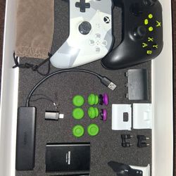 xbox one s, Strikepack Mod Horizion Xbox, Azropa Moniter 15.6 Inch , Gigastone 500gb Ssd, 250gb Vansunny Ssd, Green 4port USB Expansion, +others Desc