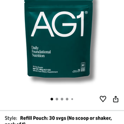 Unopened AG1 Athletic Greens powder. 30-serving pouch. Purchased recently, sealed.