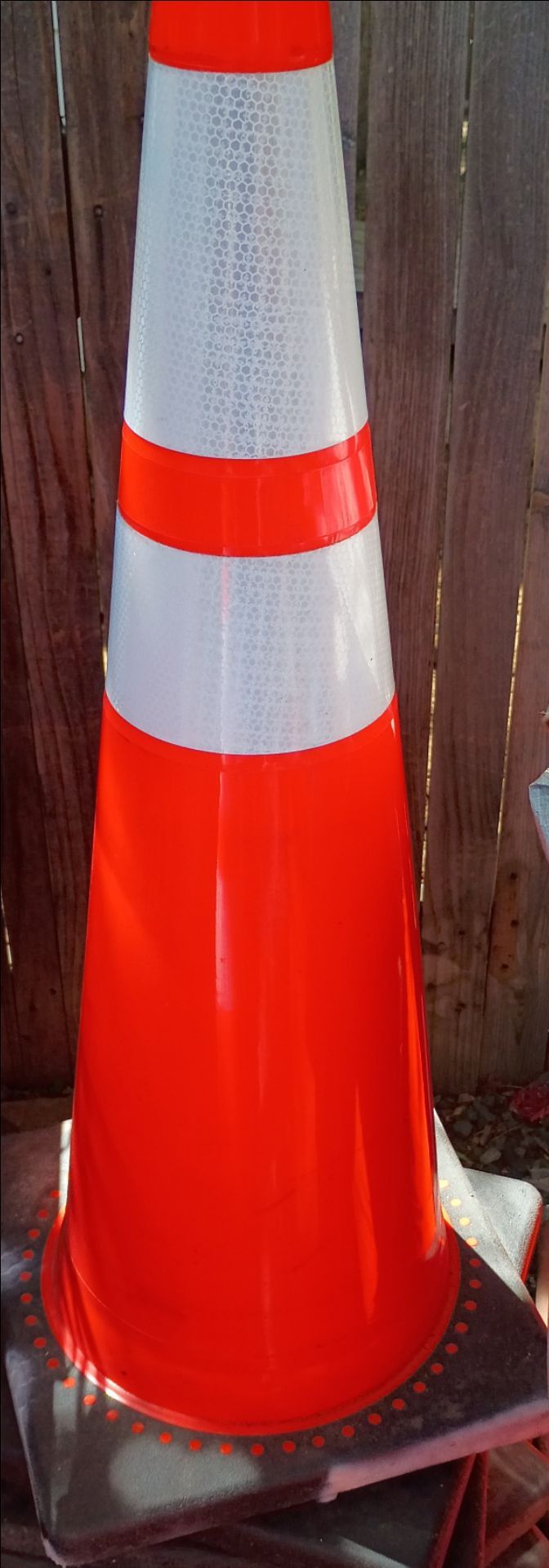 50 High-Visibility Safety Cones – $8 Each – Serious Inquiries Only! Selling 50 used but great-condition safety cones—