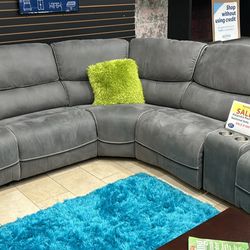 Alejandra Reclining Sectional $1299 With Easy Finance