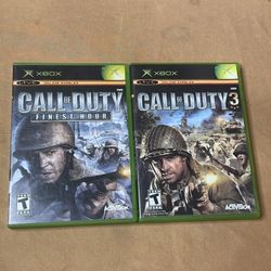 Call of Duty Finest Hour & Call Of Duty 3 (Original Xbox) Complete