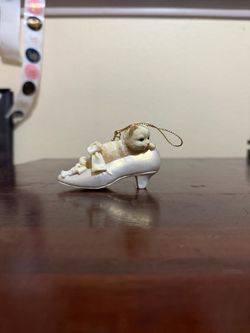 Vintage Roman, Inc. 1998 Christmas Ornament Kitten Cat In Shoe