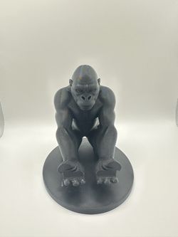 3D Printed Gorilla Phone Stand – Unique Handcrafted Desk Art