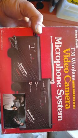 FM wireless video camera microphone system