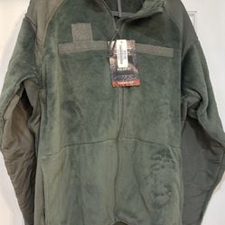 Military Surplus Cold Weather Fleece Jacket, New, Large