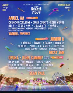 Baja Beach Fest VIP 3 Day Ticket 2026