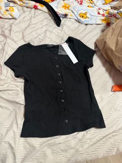 Black shirt button up