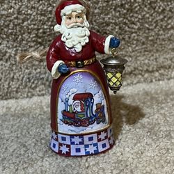 Santa with Lantern - Hanging Ornament Heartwood Creek