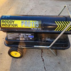 Kerosene Portable Forced Air 115,000 BTU Reddy Heater 