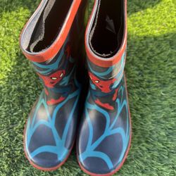 Kids Spider-Man Rain Boots size 11c kids 