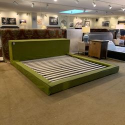 Blue Dot Upholstered Platform King Bed