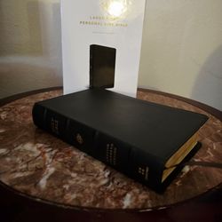 Pristine ESV Large Print Personal Size Bible (Buffalo Leather)