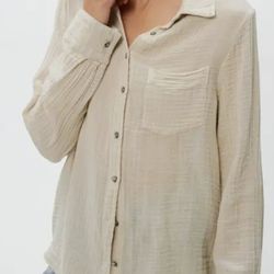 Just Found Button Up Dress Shirt Wm SzM