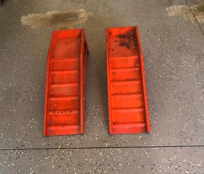 Heavy  Car Ramps Pair Red