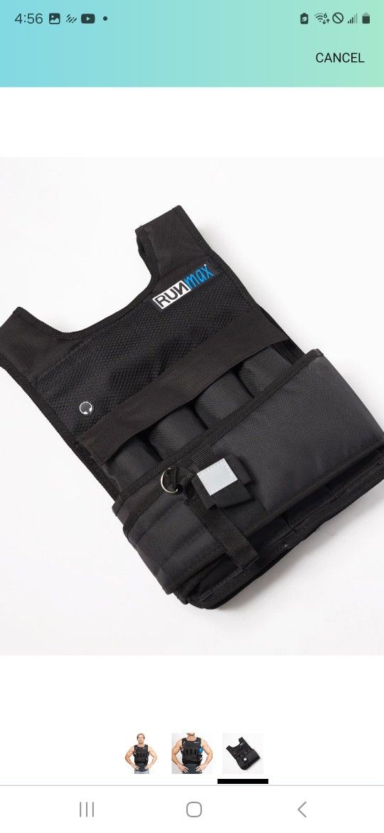 RunMax Weighted vest 50 LBS with shoulder pads
