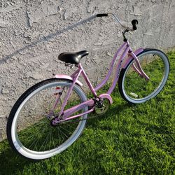 Women's Pink Kent City Cruiser 26" Beach Cruiser Bike Bicicleta 