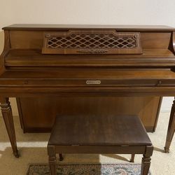 Title- Vintage 1980’s Sherman Clay S232 Console Piano