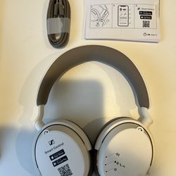 Sennheiser - ACCENTUM Wireless Bluetooth Hybrid Noise Cancelling Headphones - White