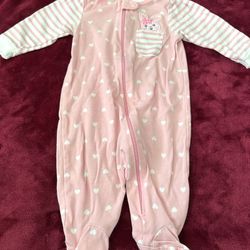 Baby Girl Bunny Pajamas (0-3m)