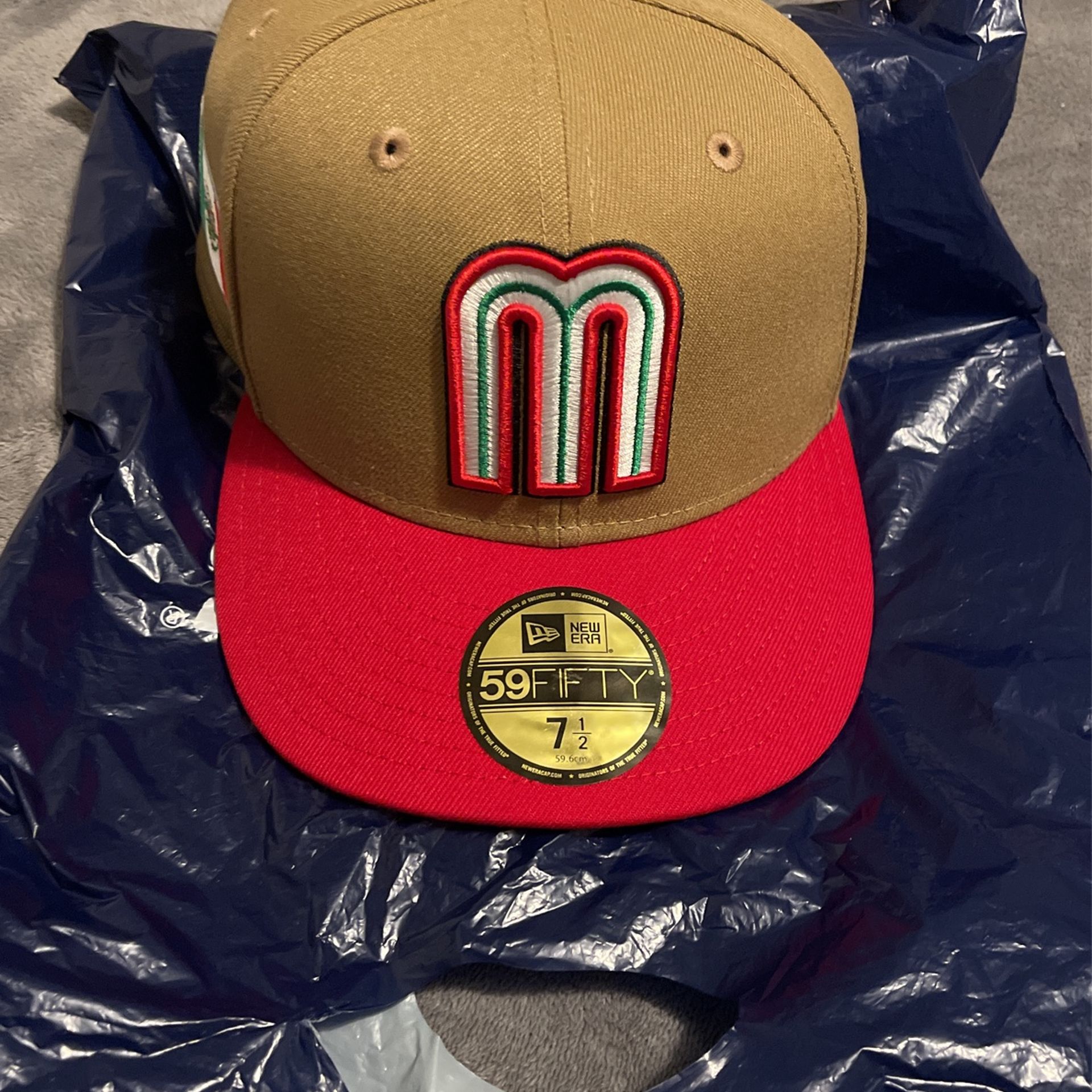 New Era Mexico 7 1/2 Tan Hat