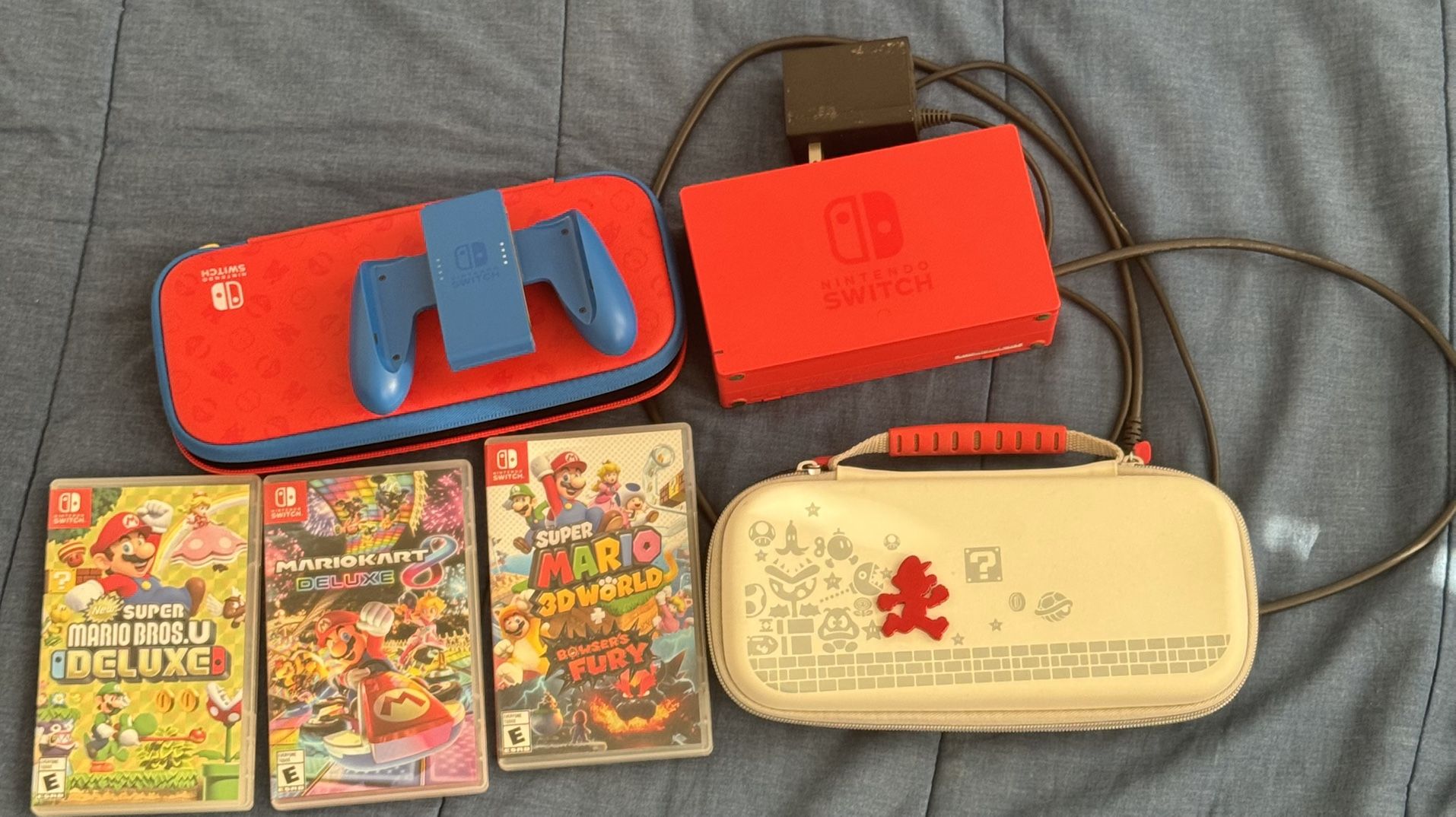 Nintendo Switch With Games & Remote 