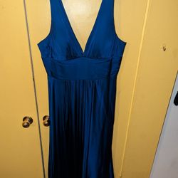  Plus Size Royal Blue Prom Dress