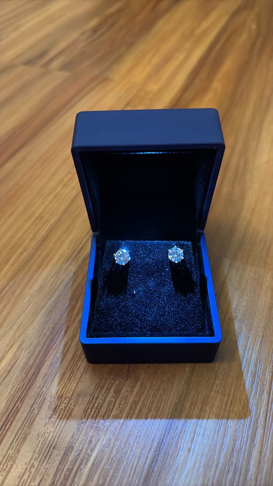 Real Moissanite Diamond Earrings