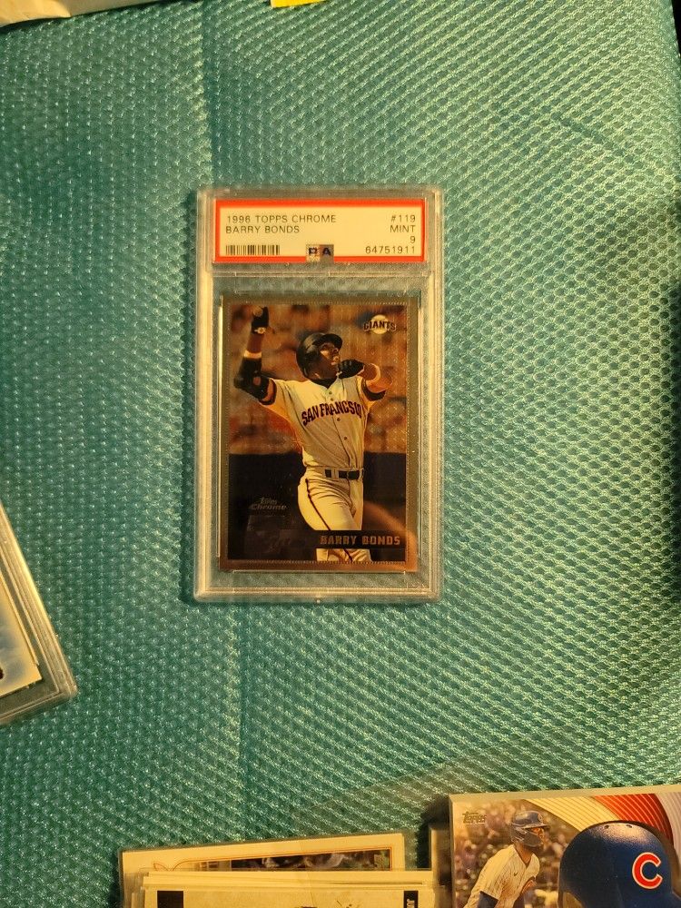 1996 TOPPS CHROME BARRY BONDS PSA 9