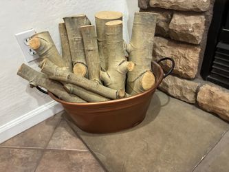 Basin and firewood