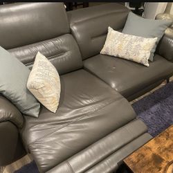 Leather Sofa And Chair